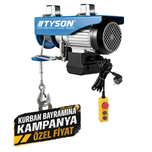 TYSONELEKTRİKLİ VİNÇ 600-1200 KG 